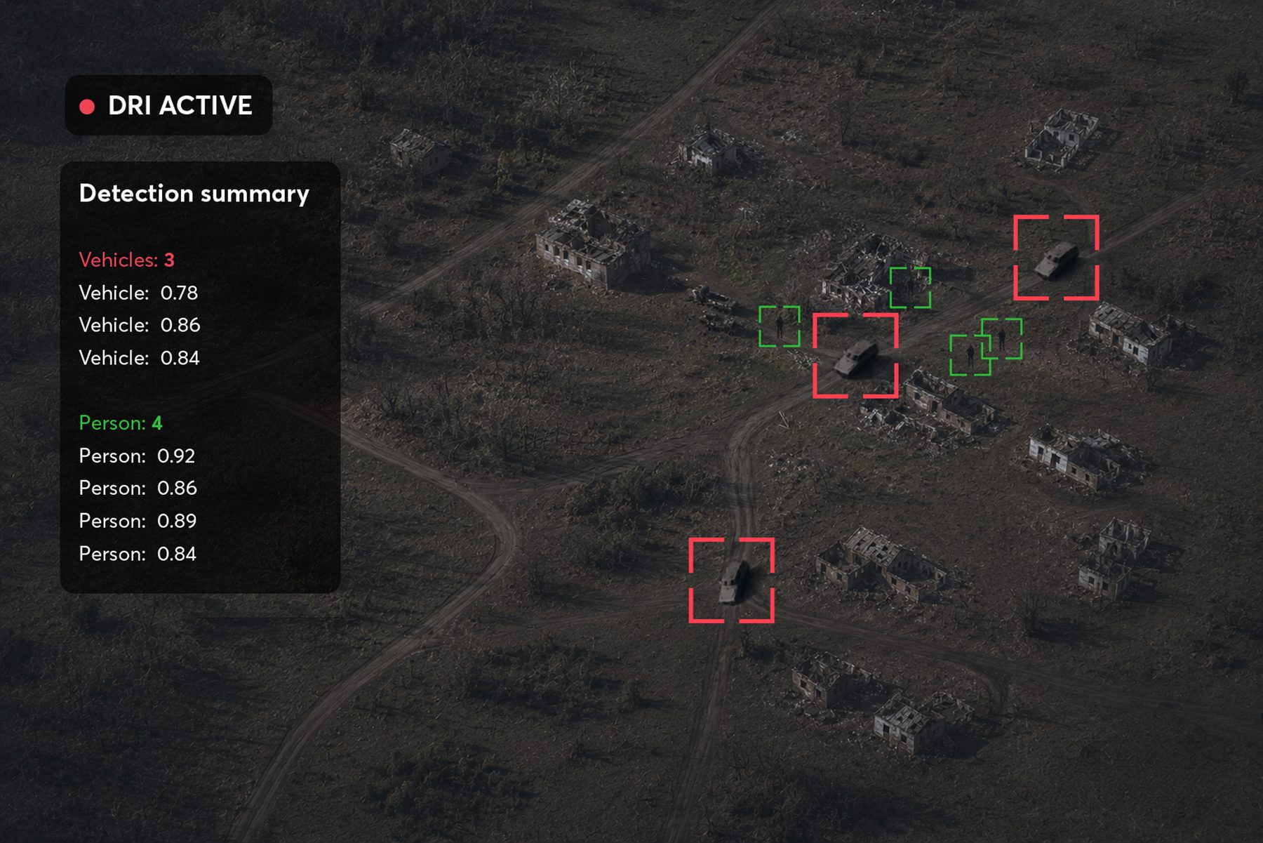Detect — AI-assisted outputs surfacing mission-relevant observations